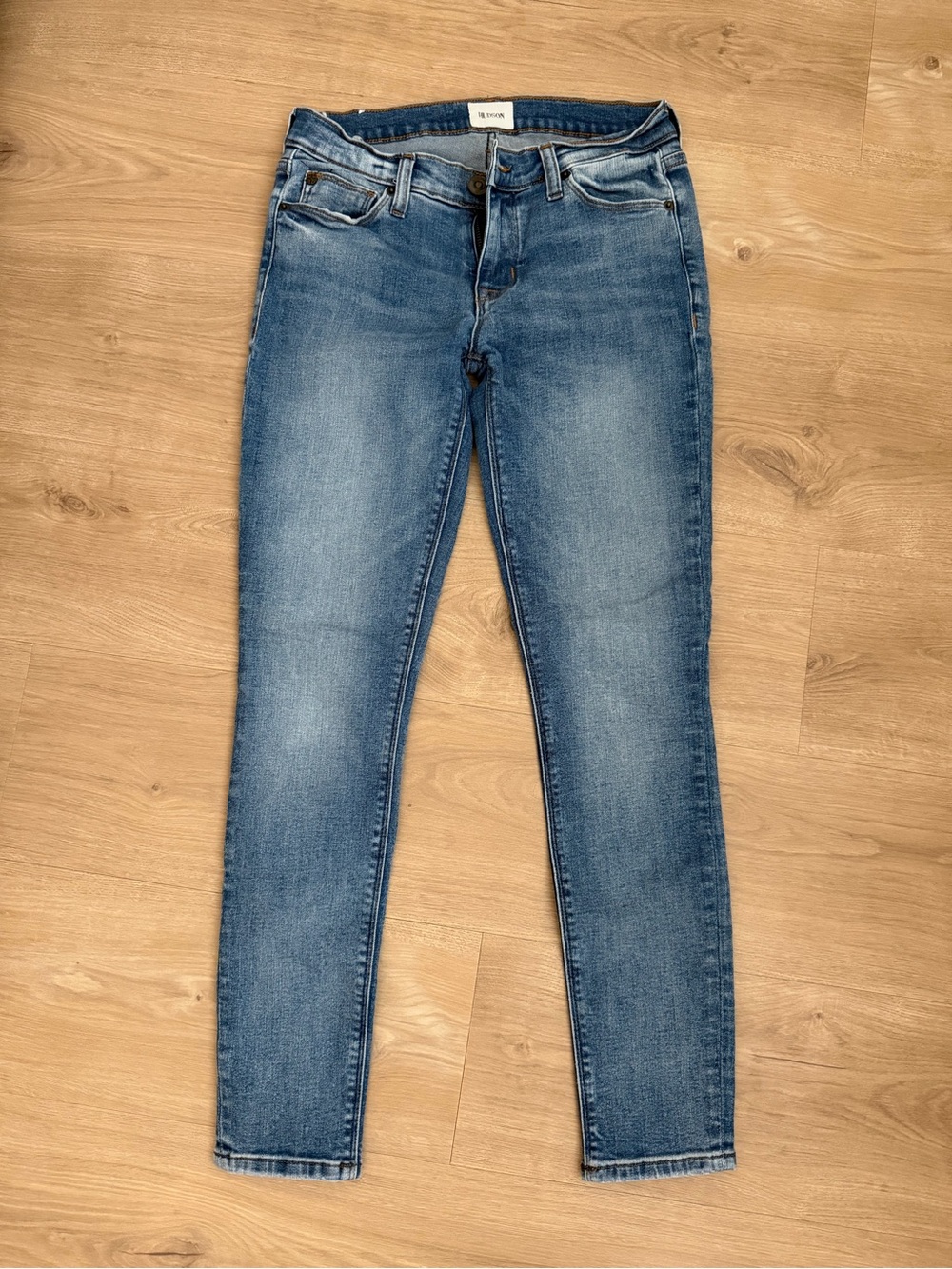 Hudson Jeans Medium Blue Skinny Stretch Jeans